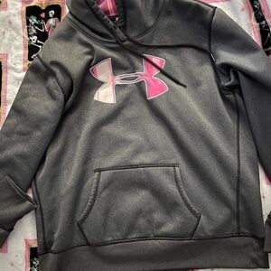 Under Armour  Gray and Pink Hoodie